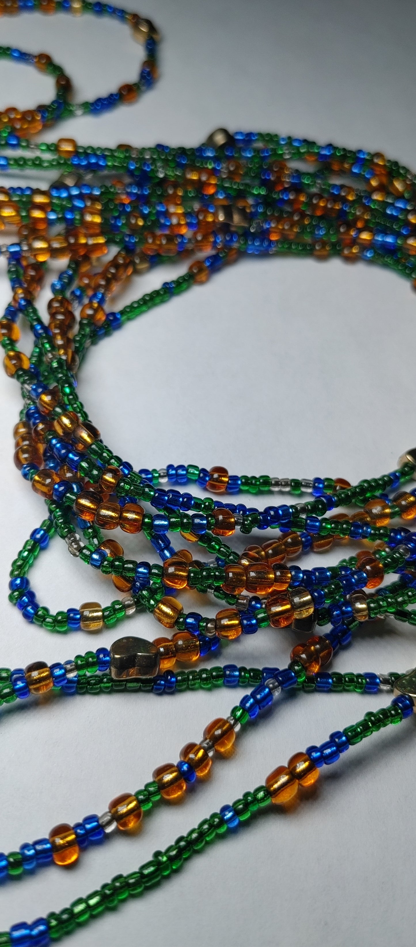 Blue island vibes waistbeads