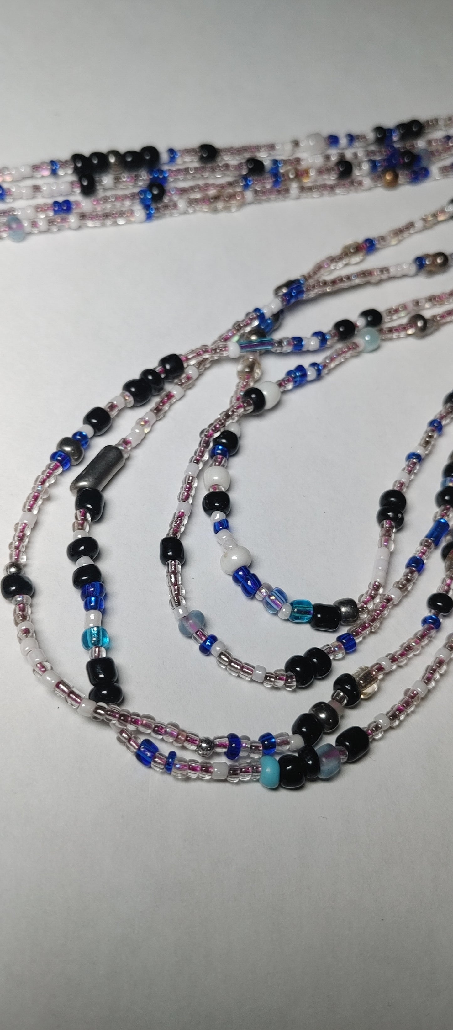 Blue galaxy waistbeads