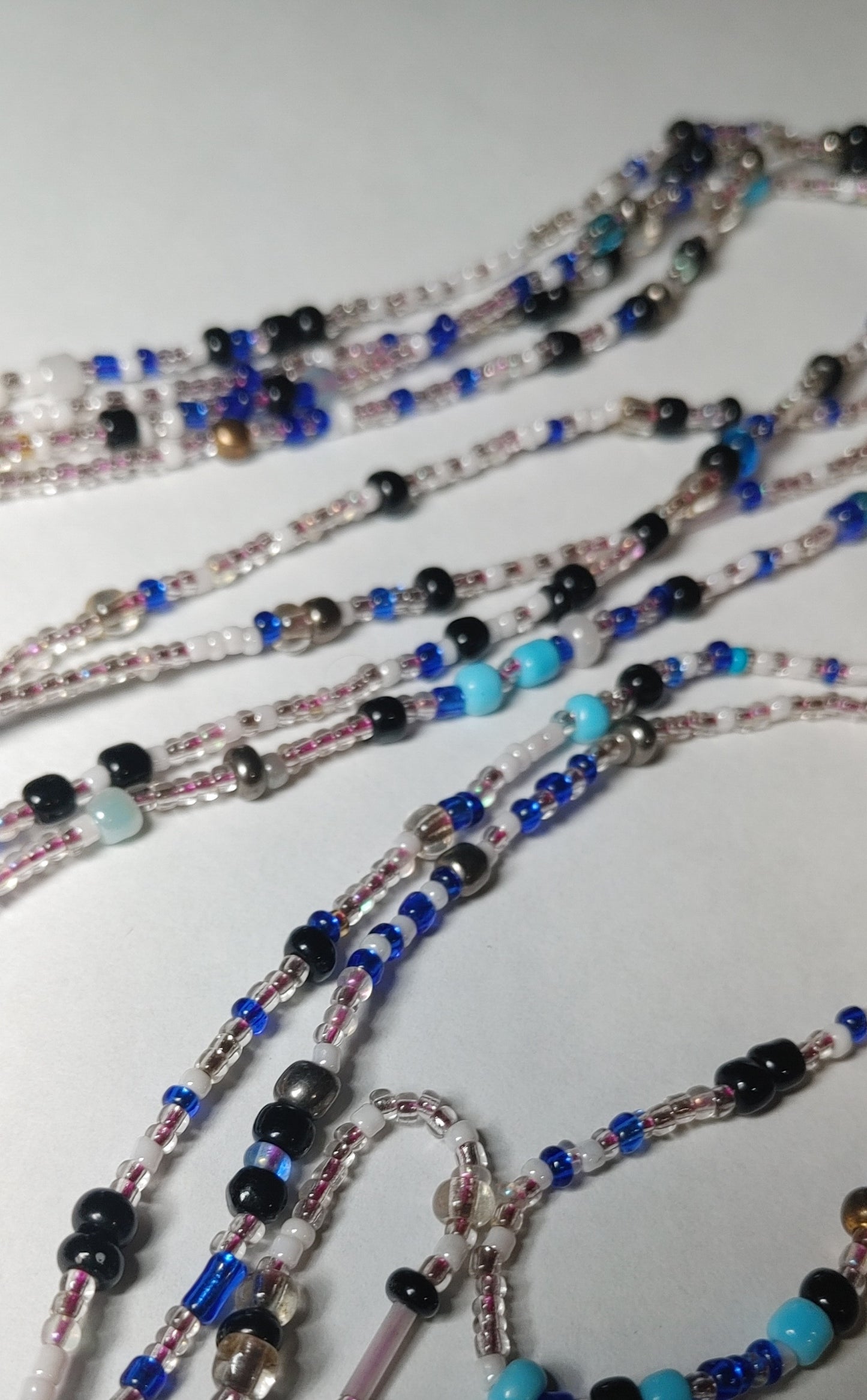 Blue galaxy waistbeads