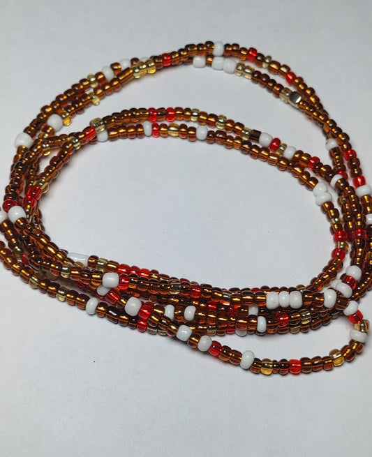 Brown sage waistbeads