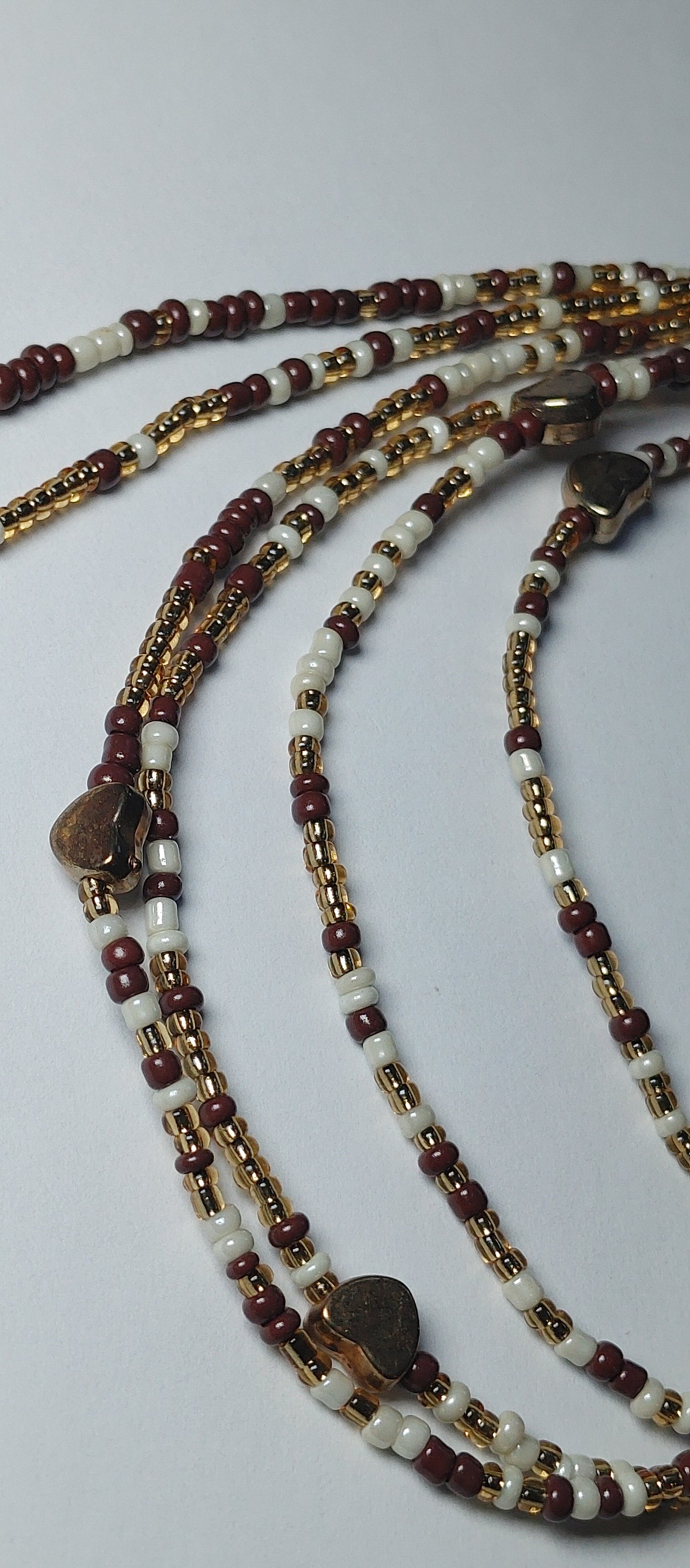 Brown/gold god waistbeads