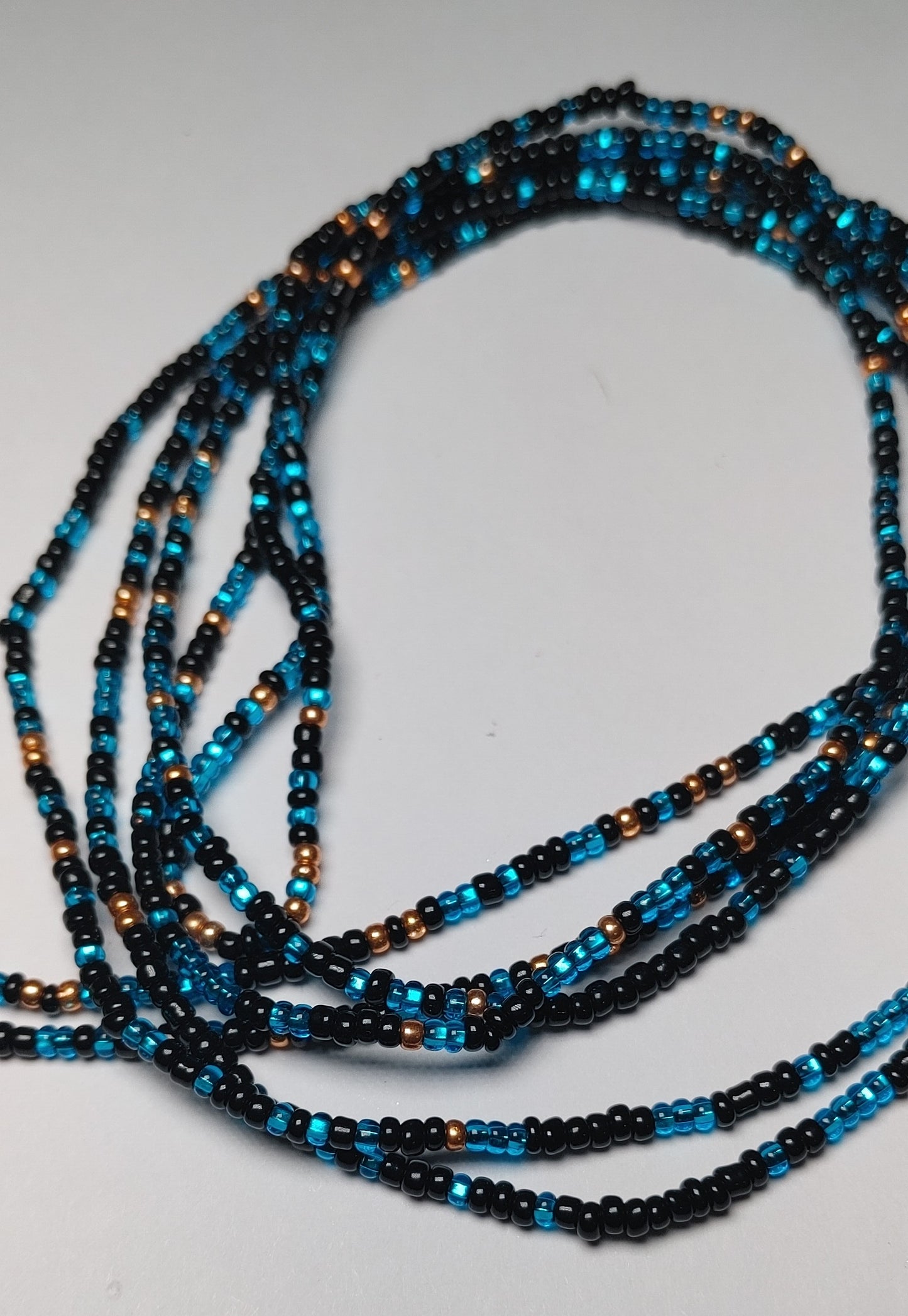 Blue galaxy waistbeads