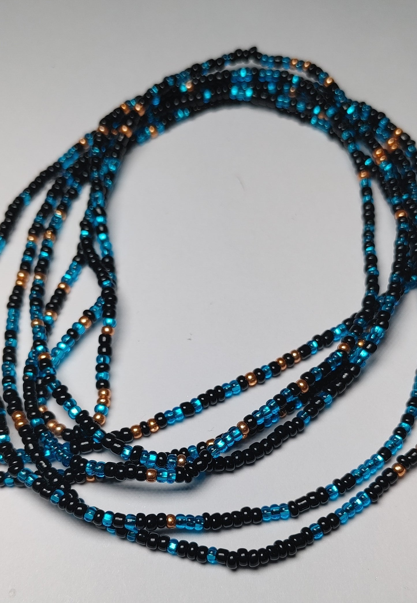 Blue galaxy waistbeads