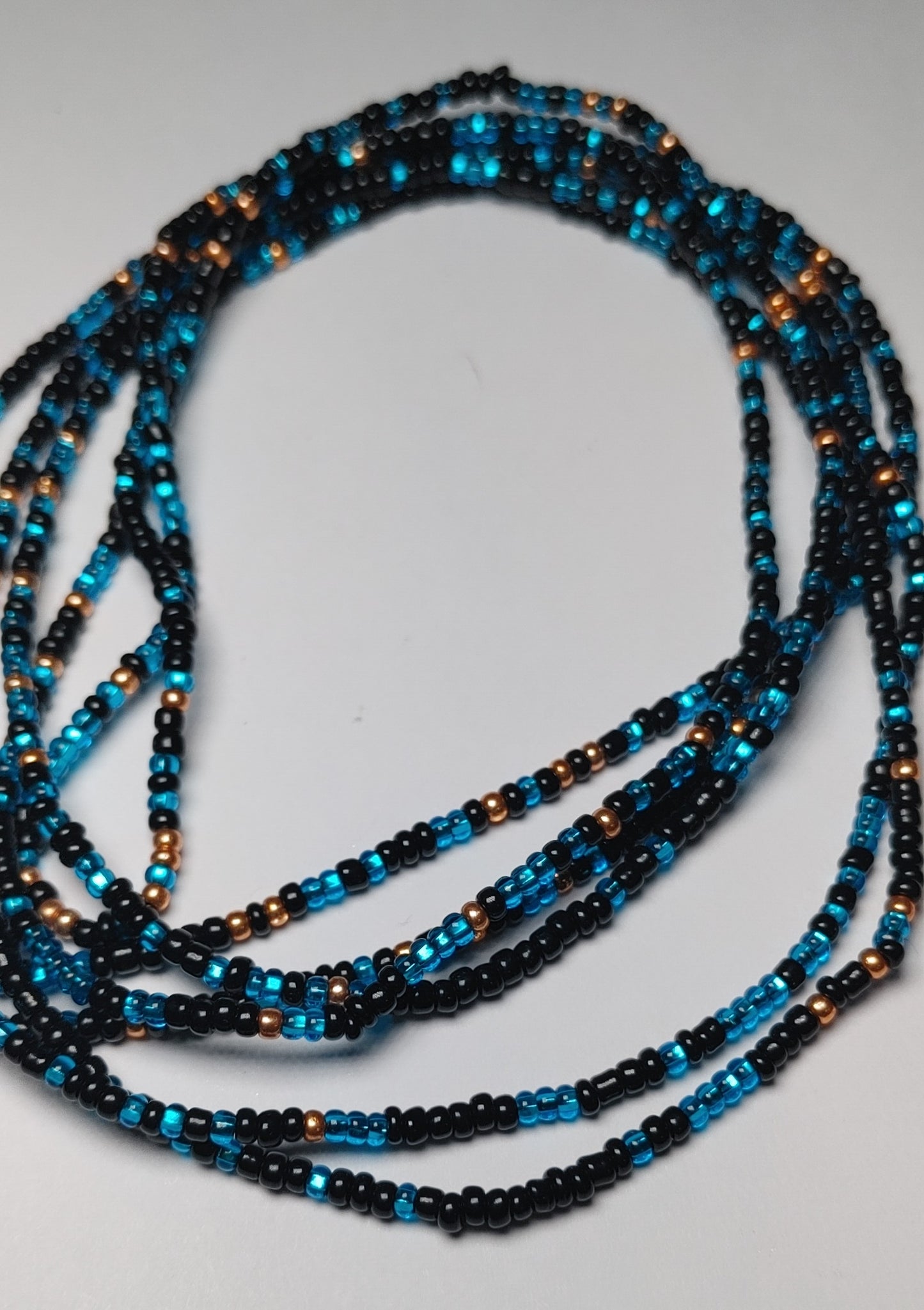 Blue galaxy waistbeads