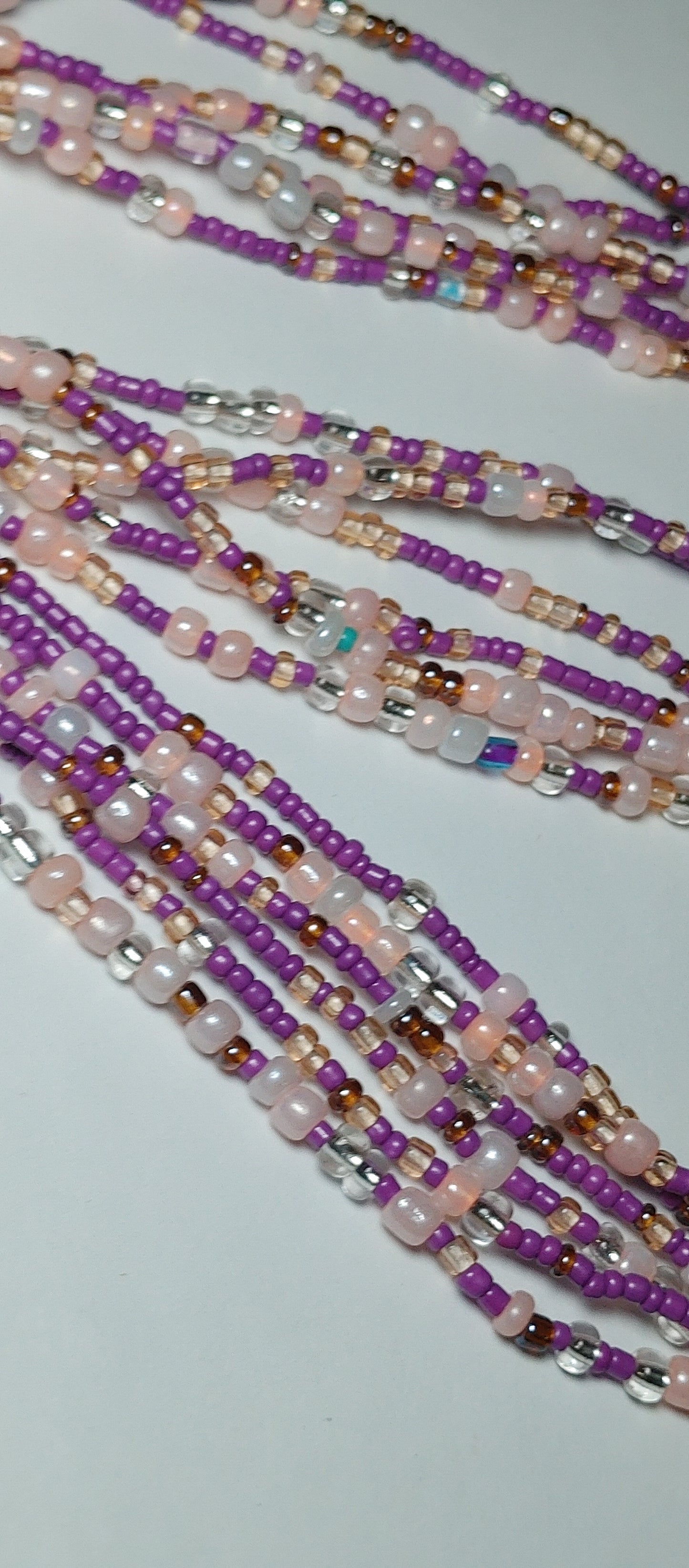 Purple cotton candy waistbeads