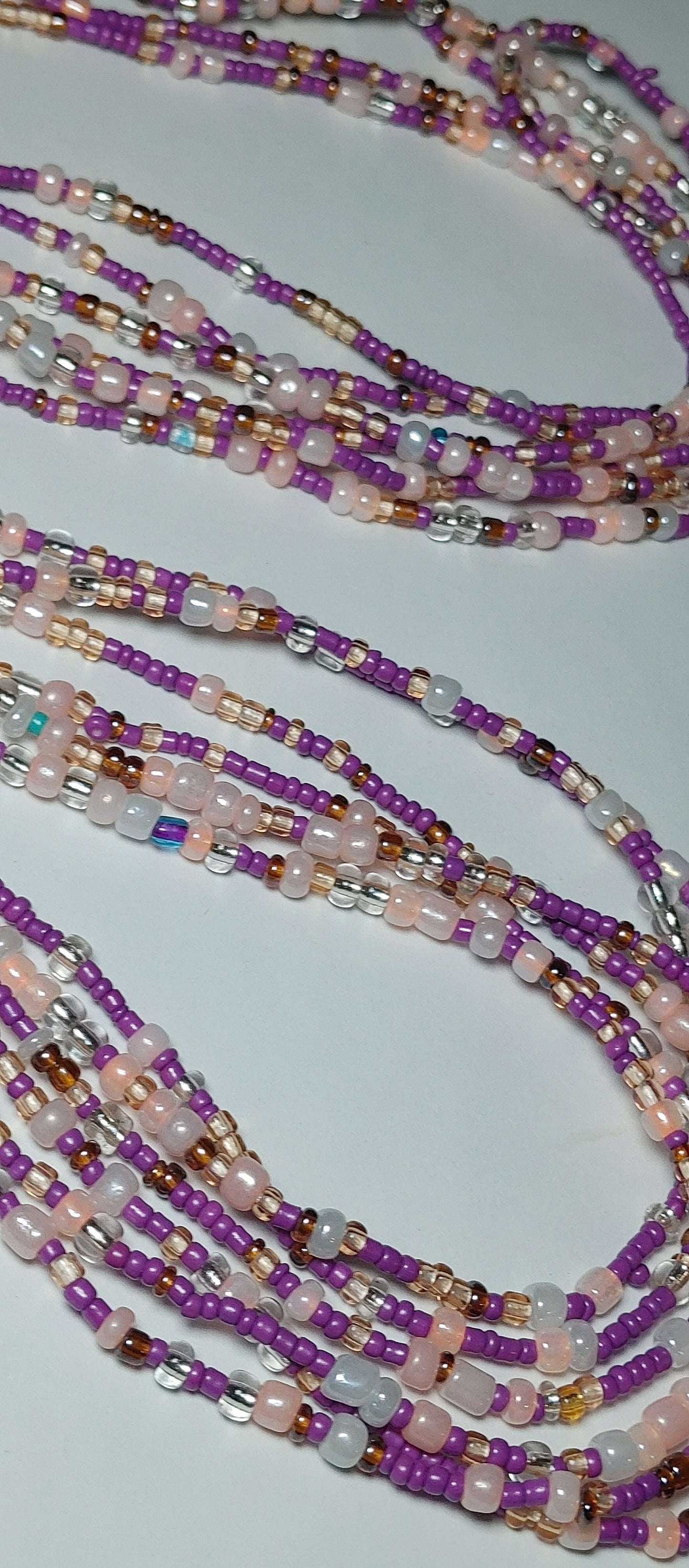 Purple cotton candy waistbeads