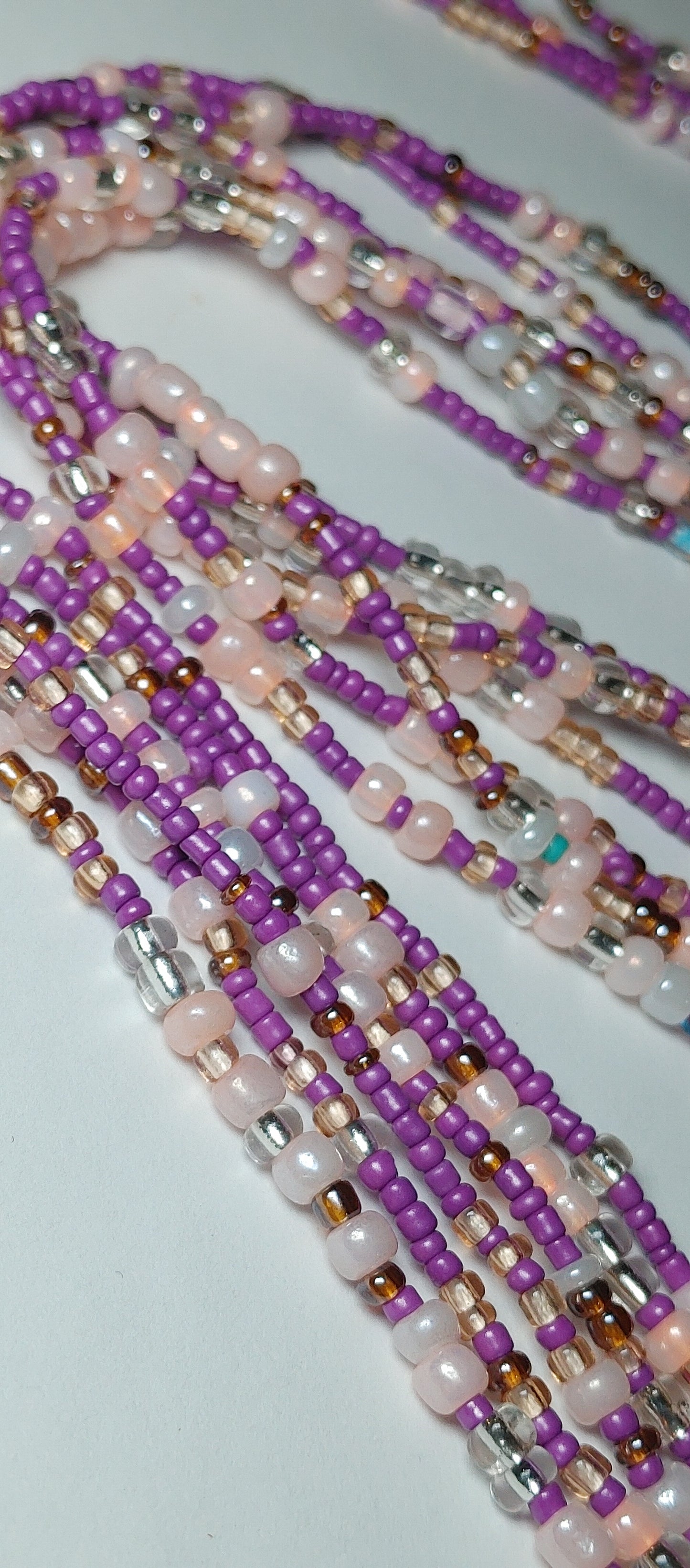 Purple cotton candy waistbeads