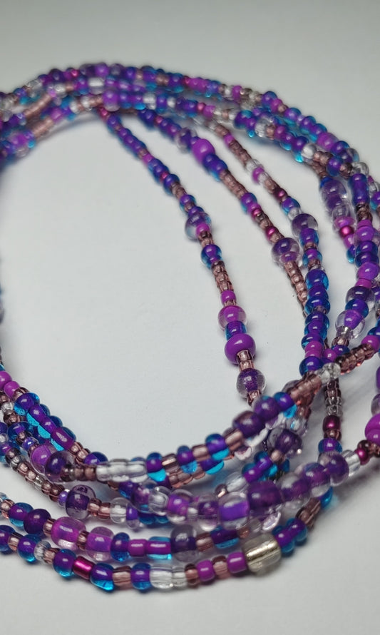 50 shades of purple glow waistbeads