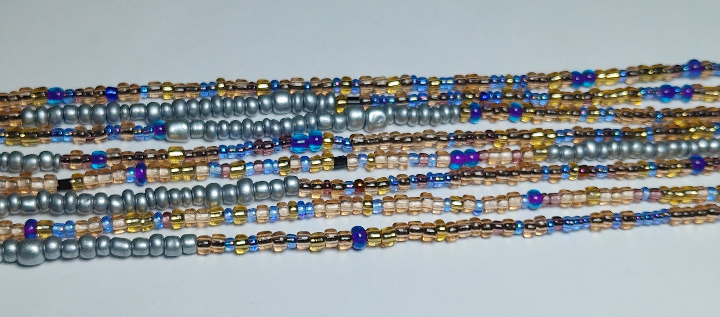 Purple lane waistbeads