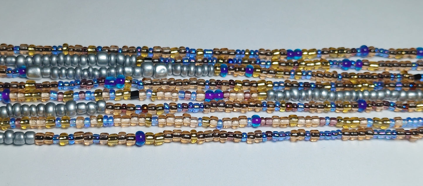 Purple lane waistbeads