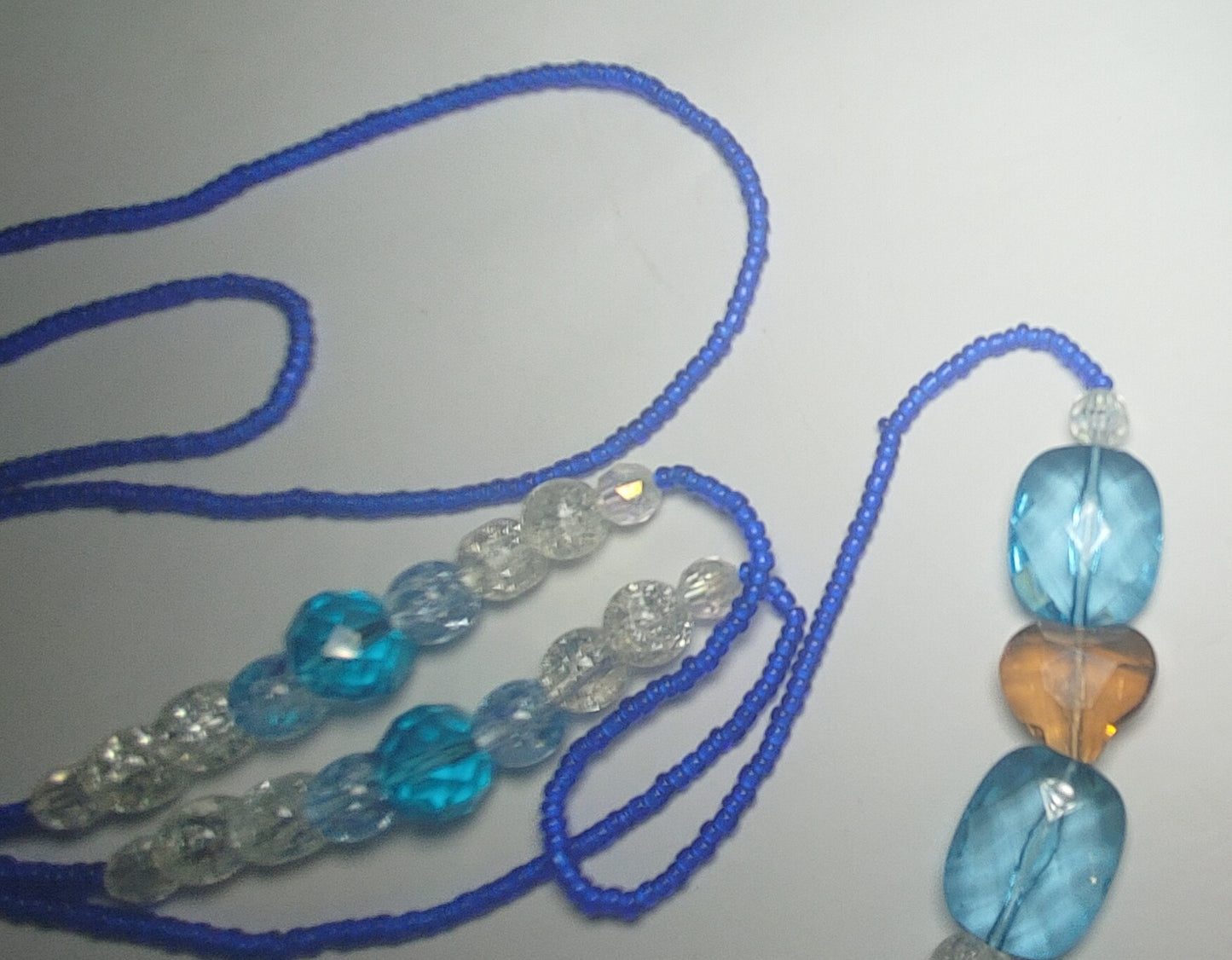 Ocean waves custom waistbeads