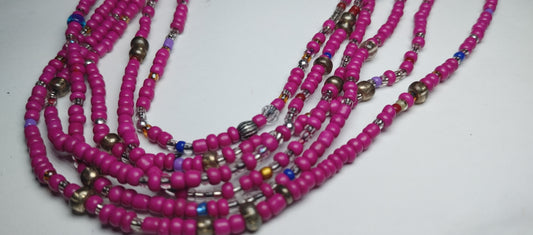 Purple sparkle waistbeads