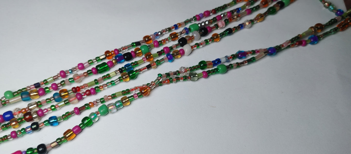 Marti gra 3 waistbeads