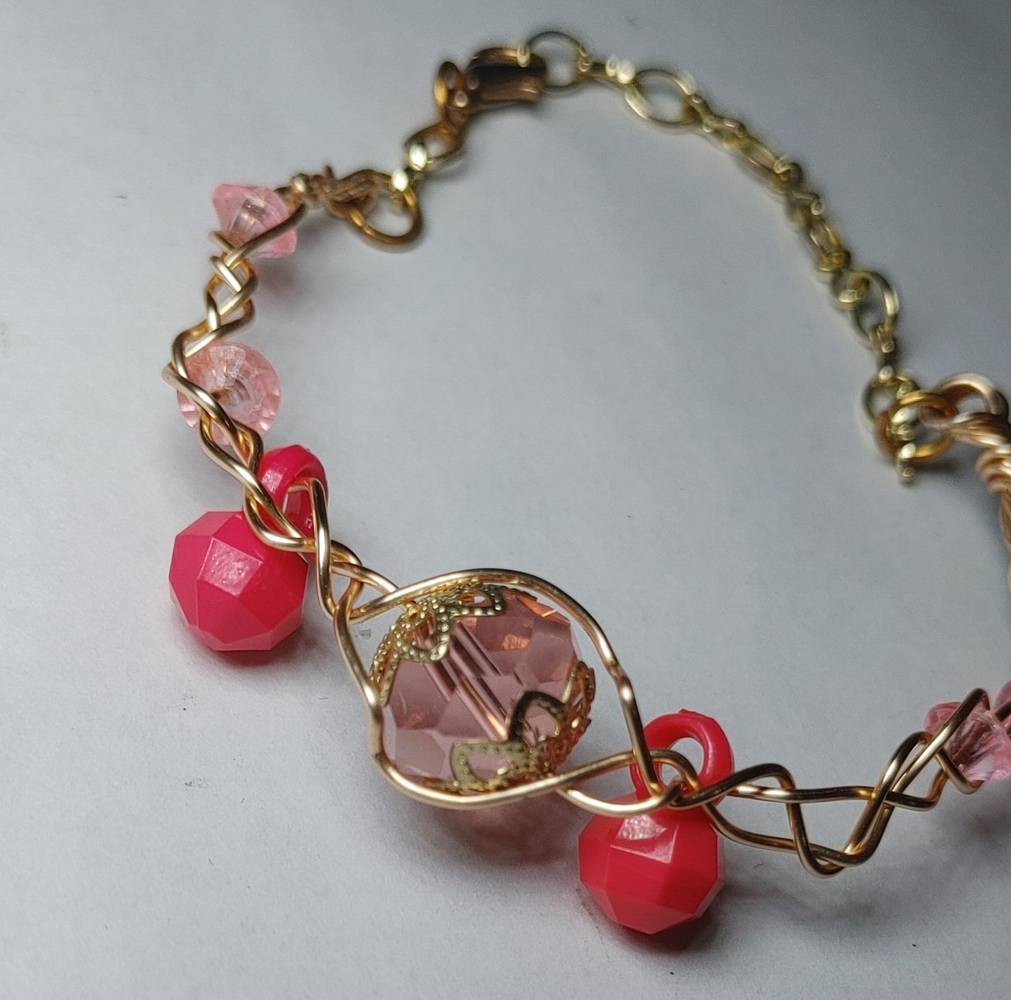 Wire wrapped bracelet