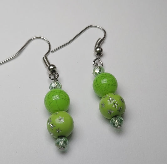 Emerald mini earrings