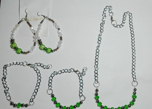 Emerald city jewelry set