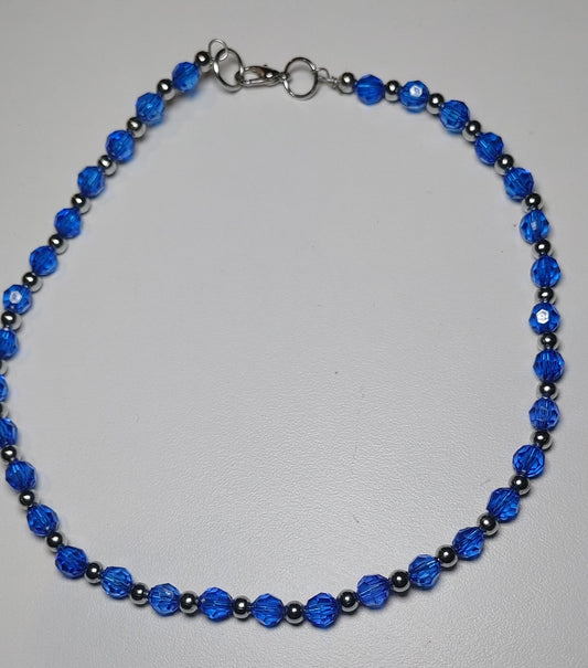 Blue and silver necklace