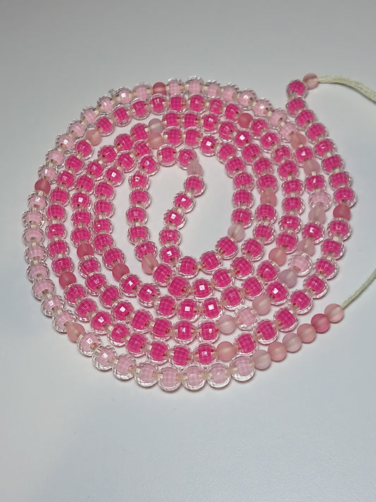 Pink fairy land waistbeads