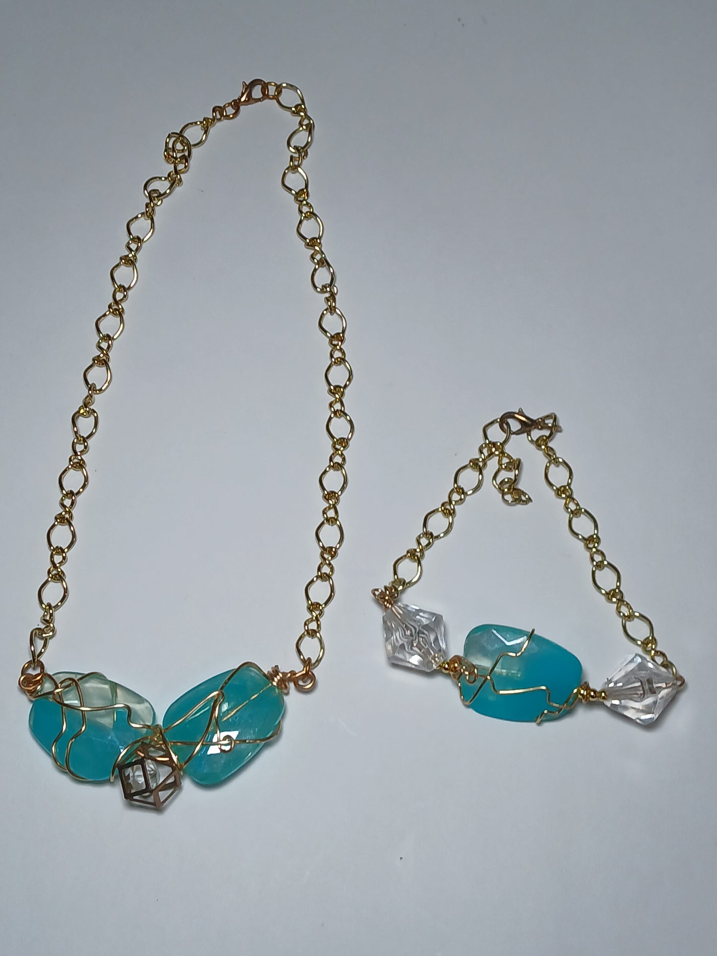 Ocean blue jewelry set