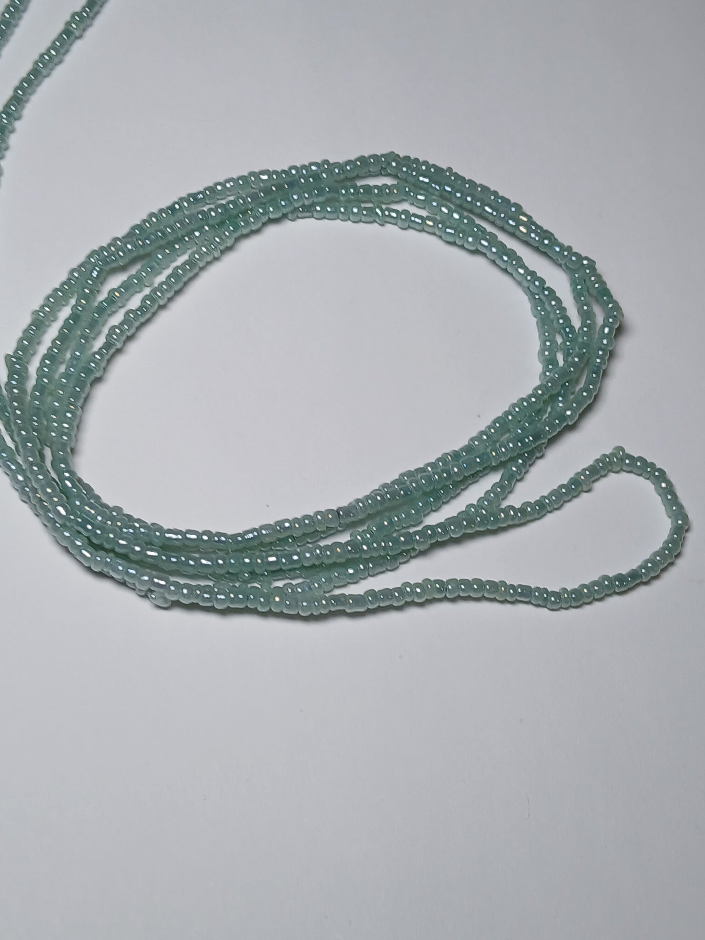 Ice blue waistbeads