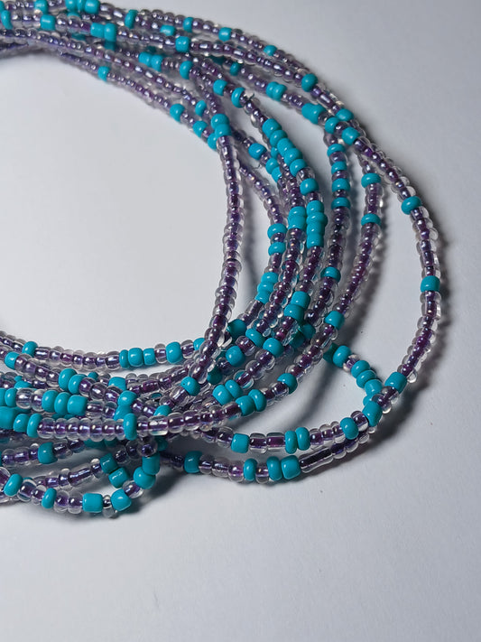 Aqua paradise waistbeads