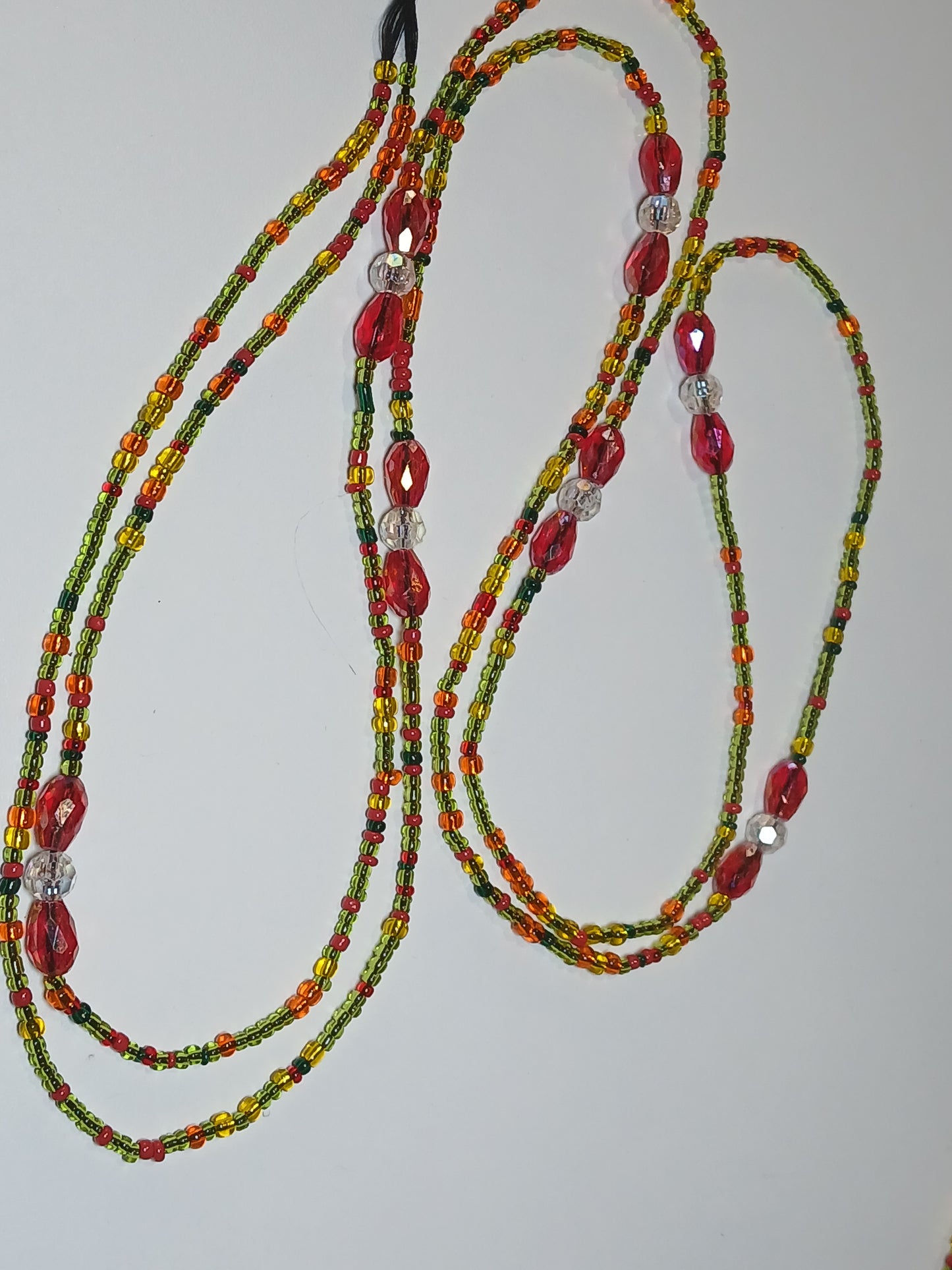 Cherry limeade waistbeads