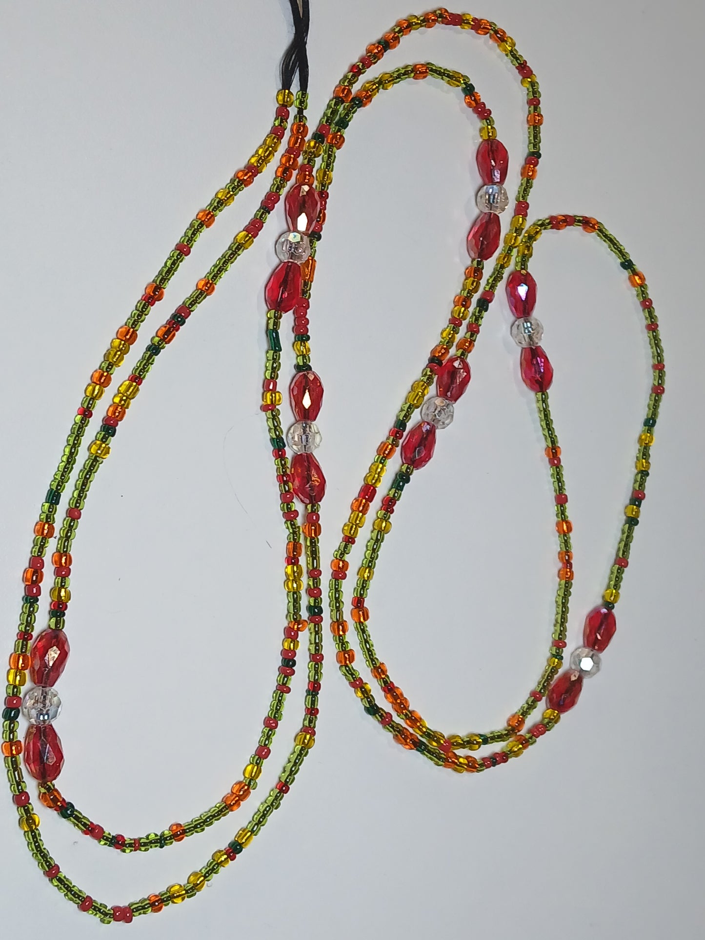 Cherry limeade waistbeads