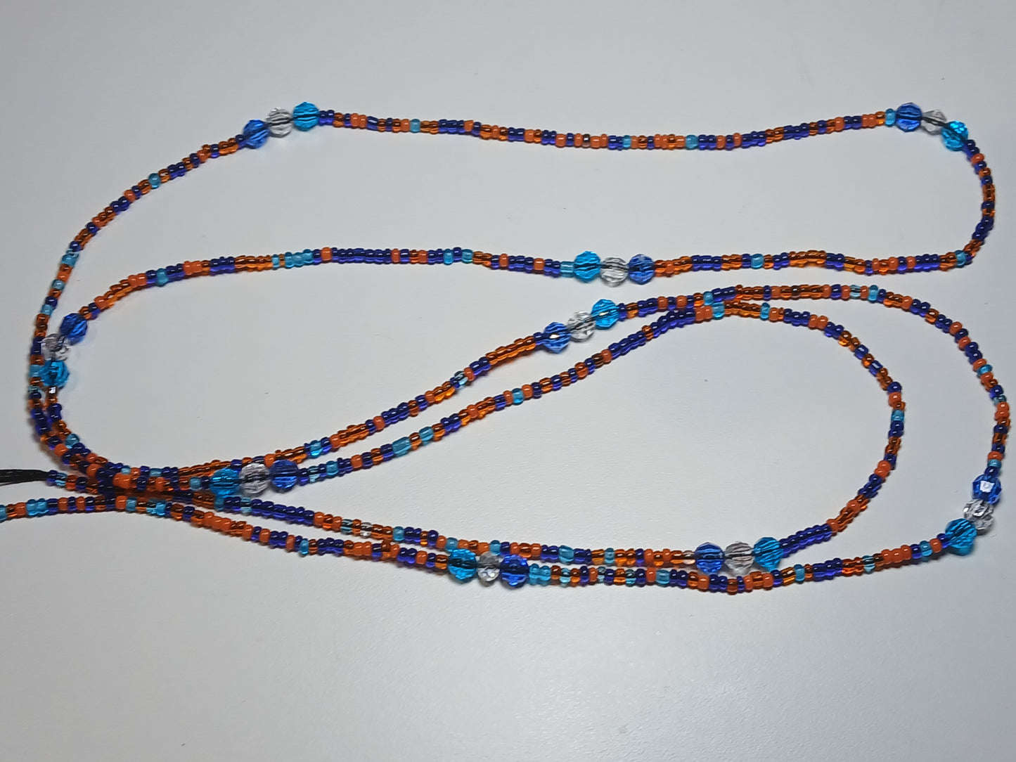 Blue twilight waistbeads