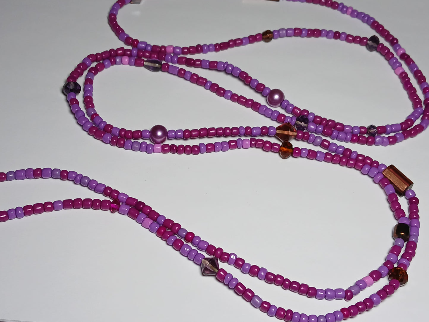 Purple moonlight waistbeads