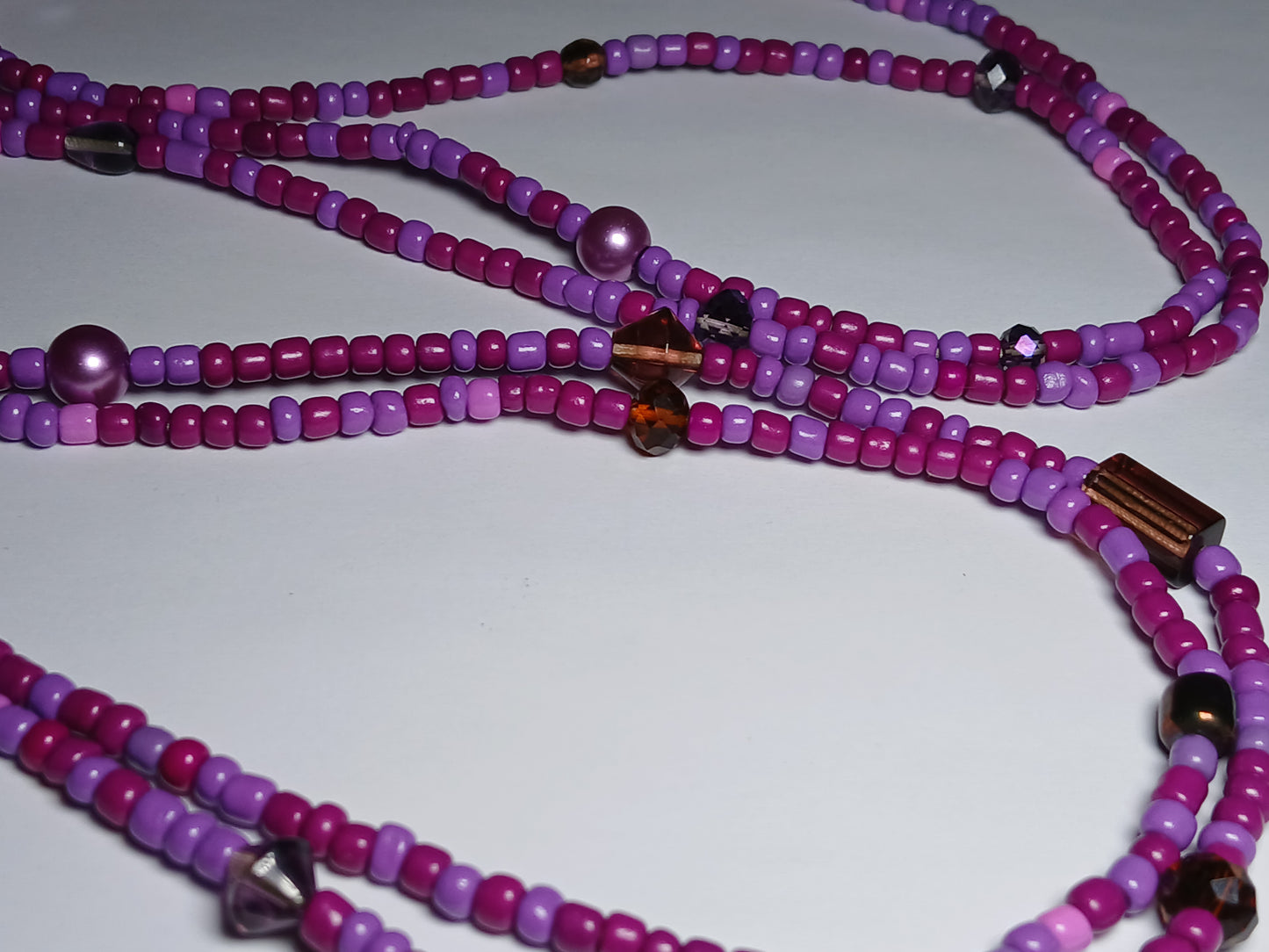 Purple moonlight waistbeads