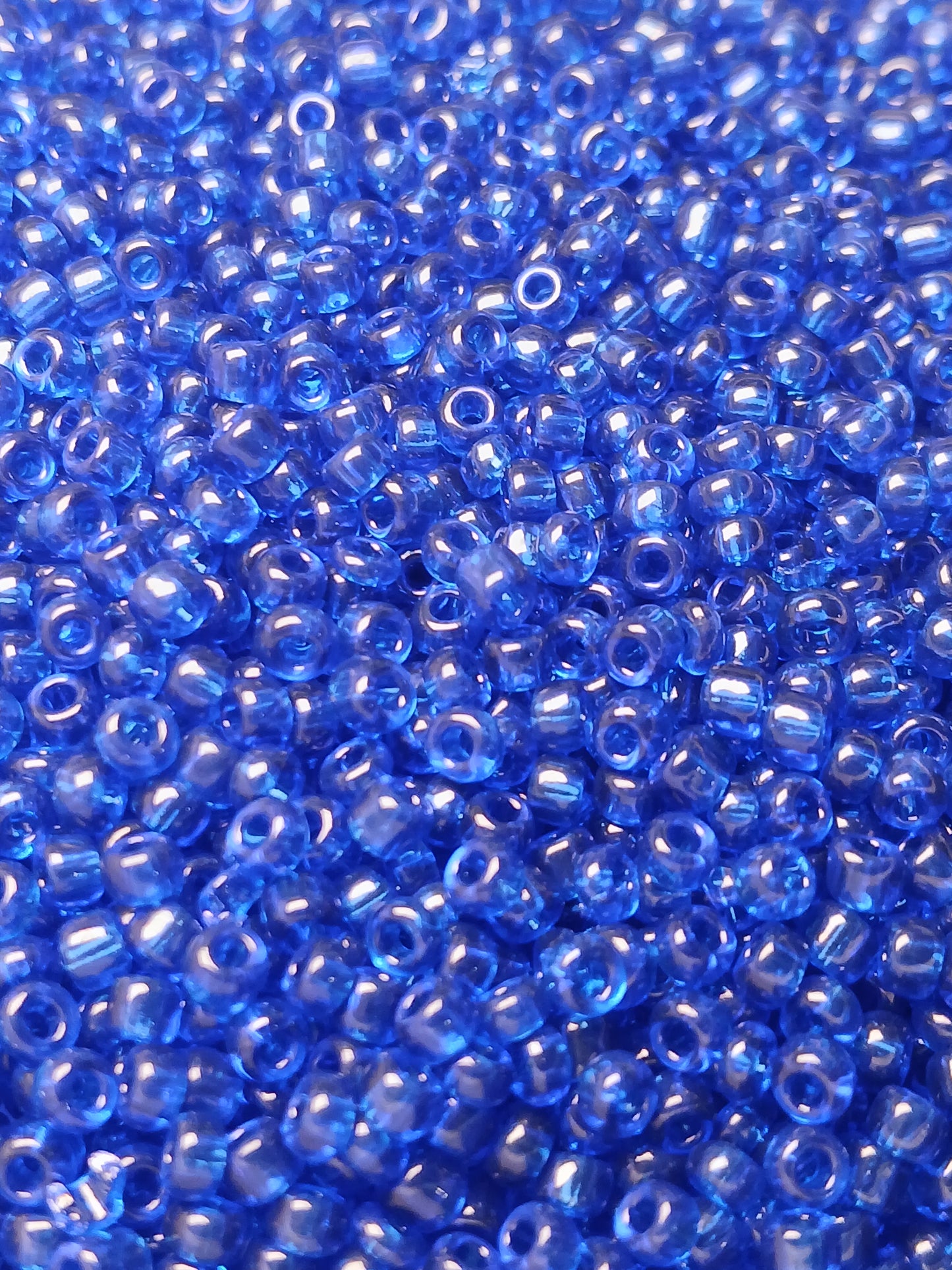 Royal blue seed beads