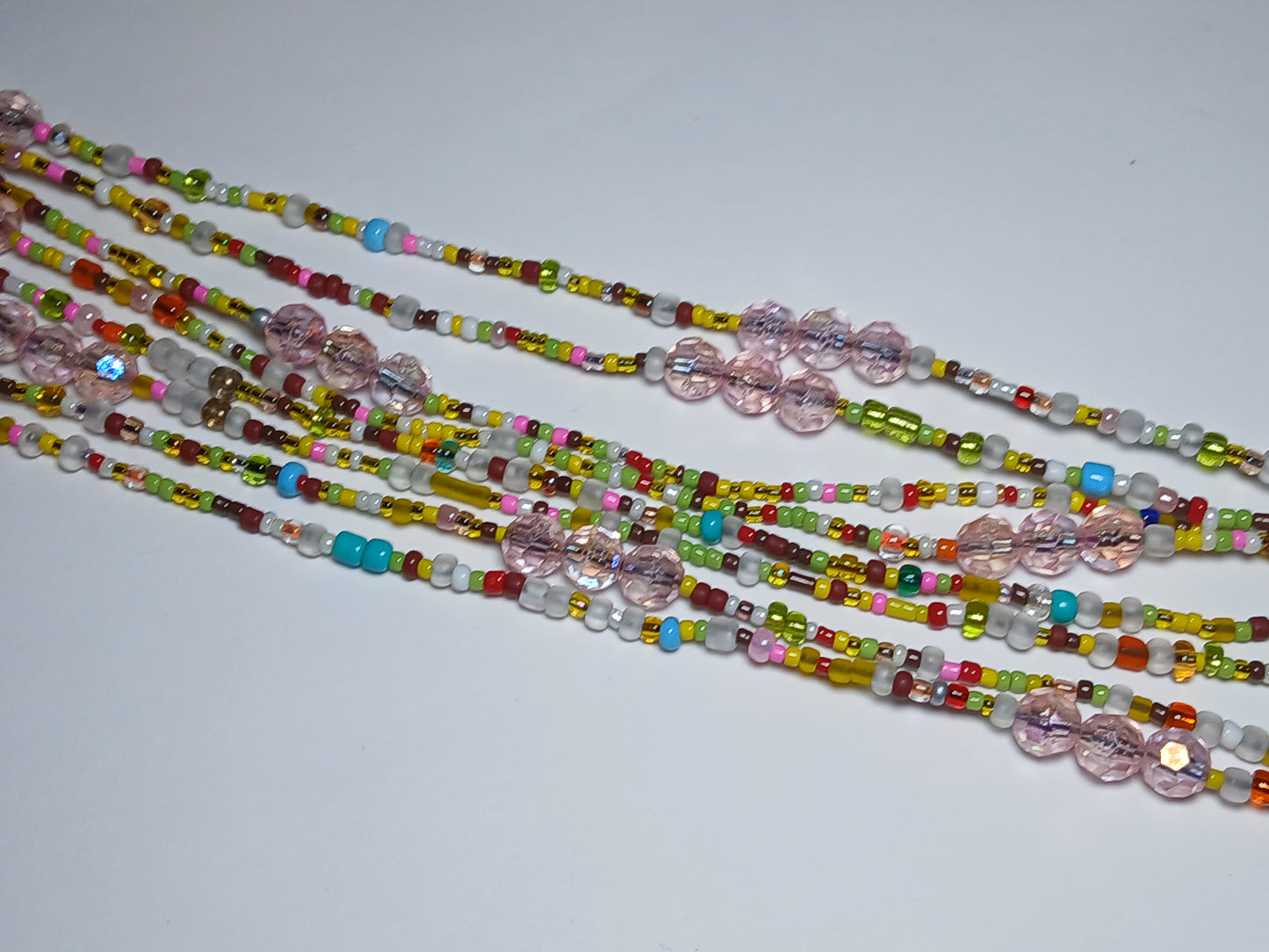 Summer Rain glow in the dark waistbeads