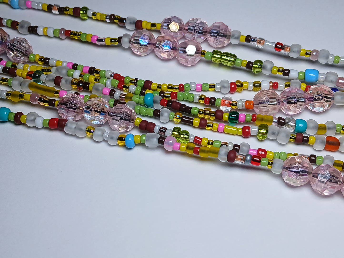 Summer Rain glow in the dark waistbeads