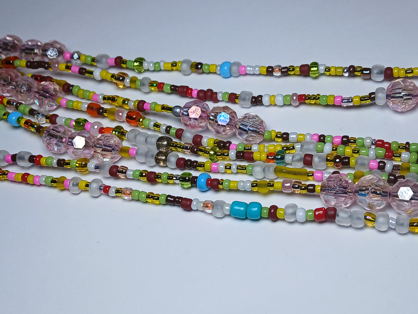 Summer Rain glow in the dark waistbeads