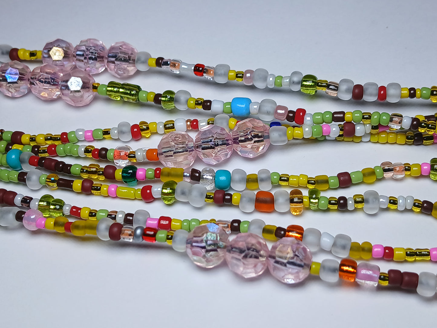 Summer Rain glow in the dark waistbeads