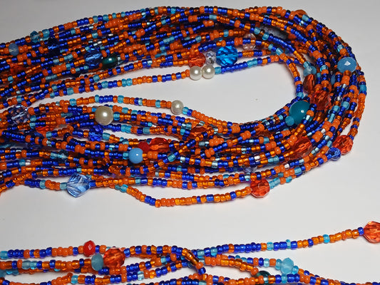 Sunset azure waistbeads