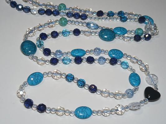 Blue paradise custom waistbeads