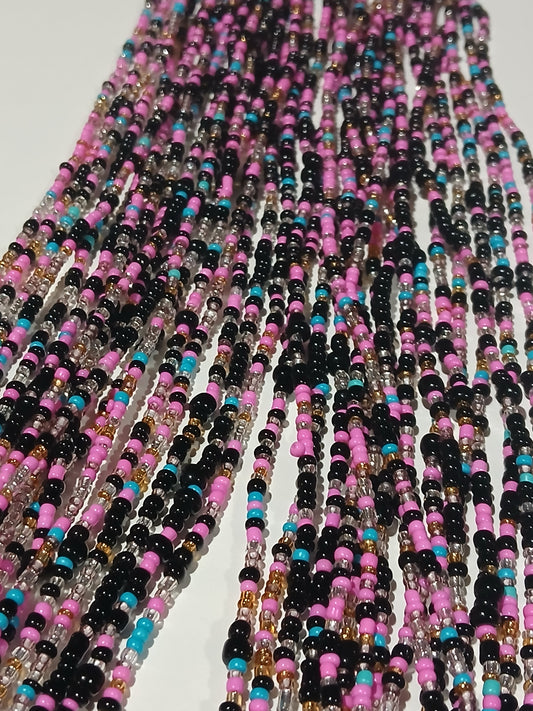 Pink bliss waistbeads