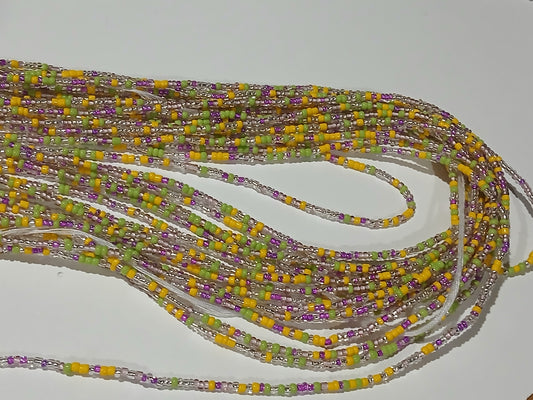 Tropical garden waistbeads