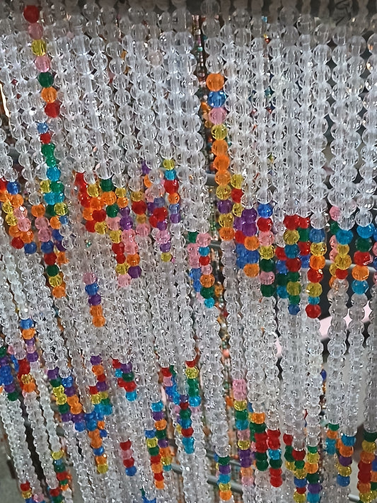 Rainbow blitz  custom bead curtain